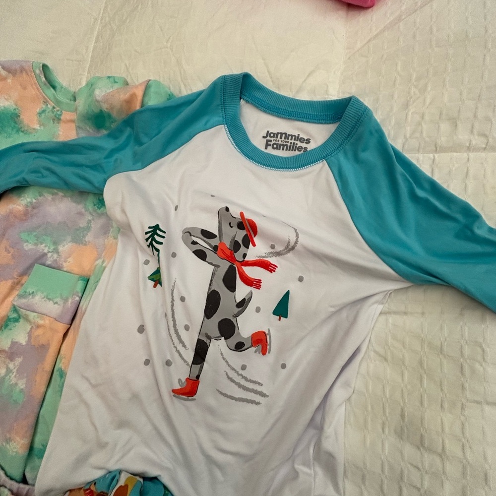 Lot of Girls Clothes Pajama Set Short Sleeves Bundle Kid Size 10 Large - Picture 5 of 10